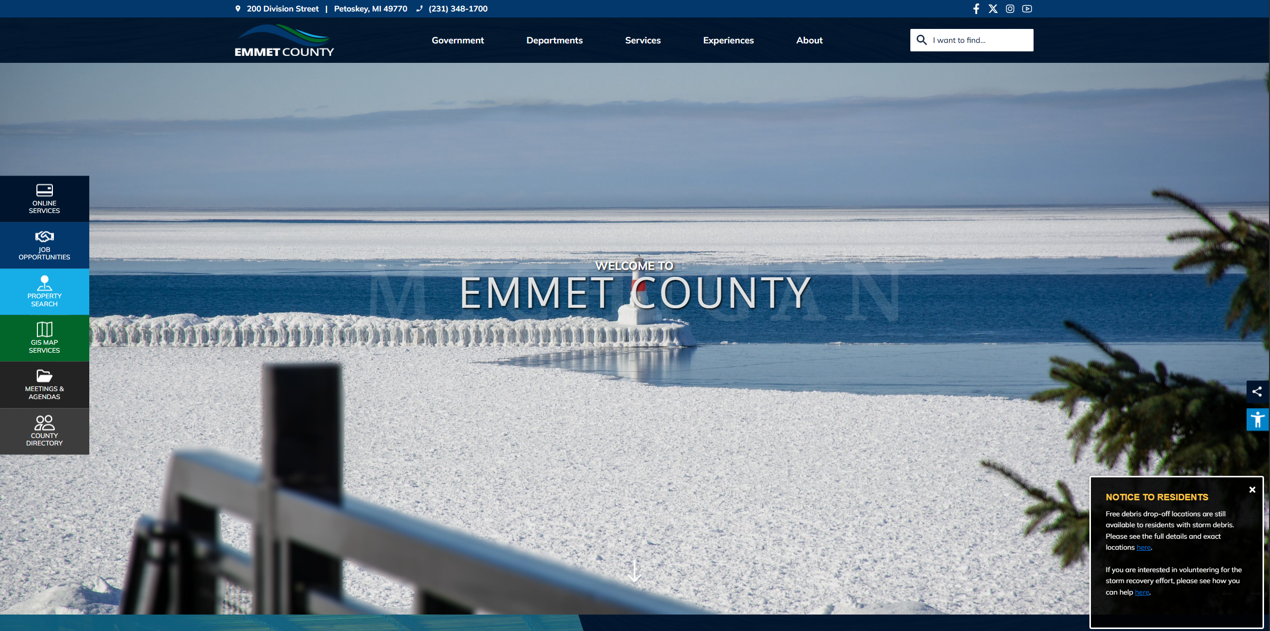 Emmet County Website Redesign